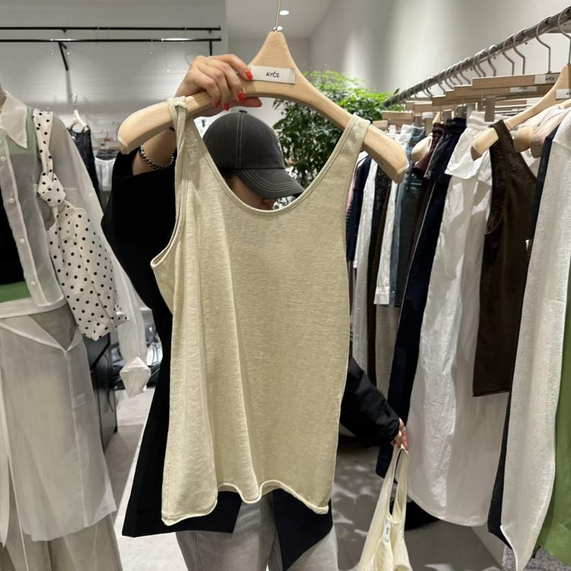 AYCE韓國代購女裝新品熱賣休閑25春夏真品時尚吊帶背心亞麻布101SHOWROOM/AYCE吊帶/背心