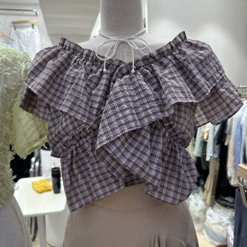 VIRUS東大門代購女裝新品熱賣時尚休閑25春夏真品襯衫蕾絲衫VIRUS襯衫/蕾絲衫