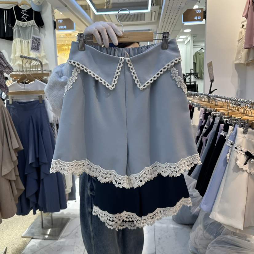 PAPA東大門代購女裝新品真品推薦時尚25春夏人氣職業休閑短褲PAPA短褲
