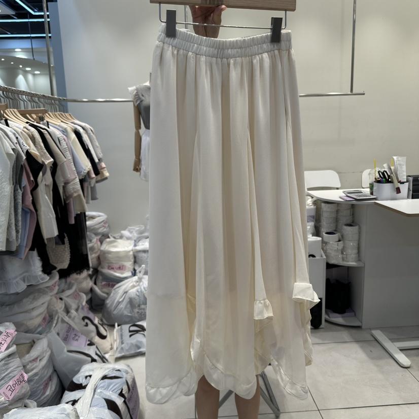 BLUE RIBBON東大門直郵女士新品25春夏人氣職業長裙荷葉邊BLUE RIBBON長裙