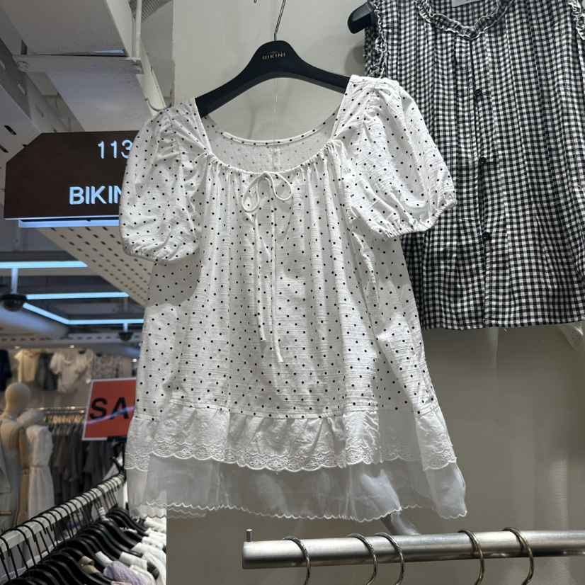 BIKINI韓國代購女士新款真品人氣25春夏時尚推薦襯衫蕾絲衫BIKINI襯衫/蕾絲衫