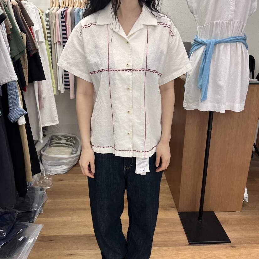 ROMANTICIZE東大門實拍女裝新款熱賣25春夏人氣襯衫蕾絲衫亞麻ROMANTICIZE襯衫/蕾絲衫