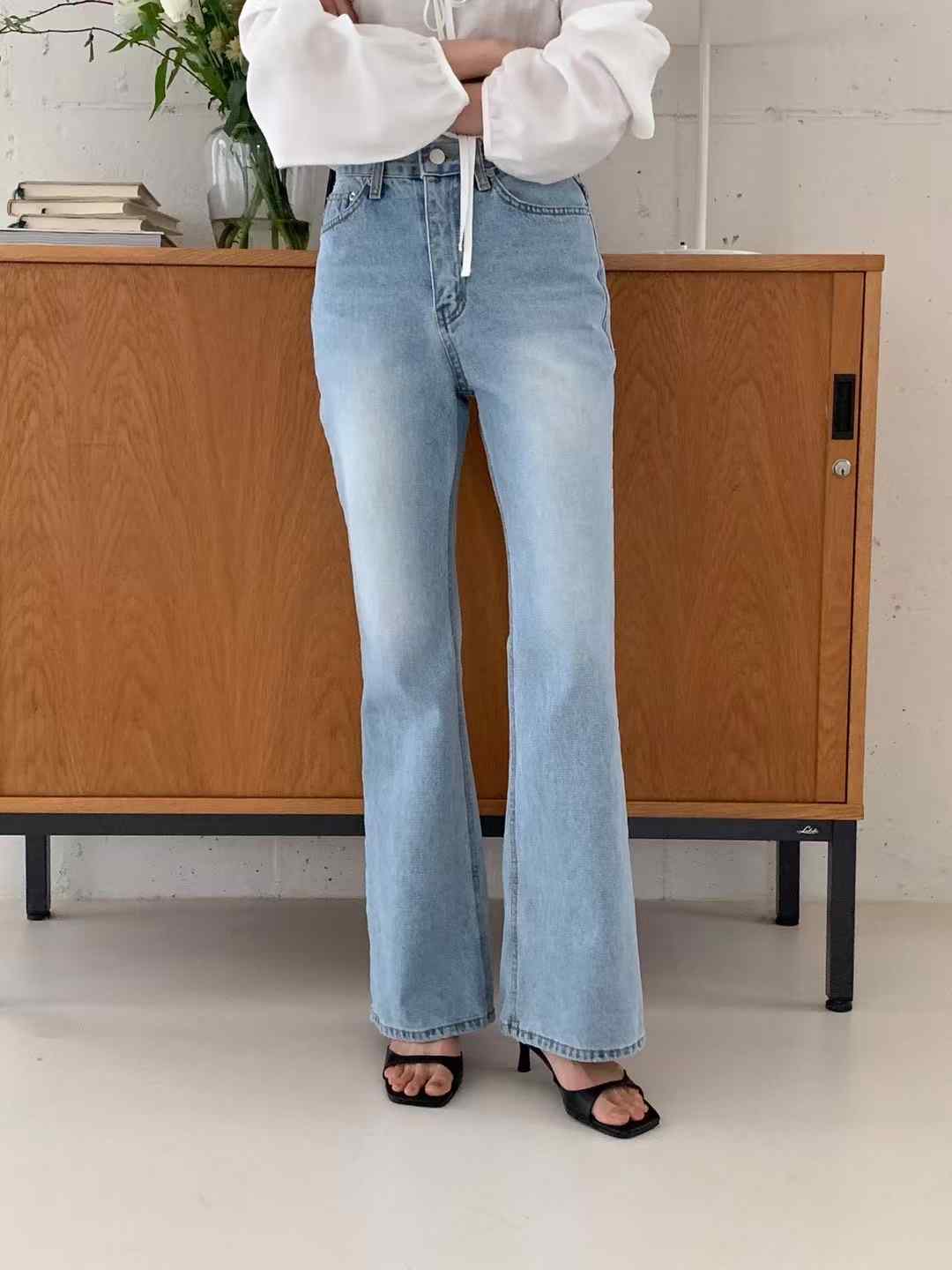 DEAR.FOREST東大門代購女裝新品熱賣25春夏職業休閑牛仔褲DEAR.FOREST牛仔褲