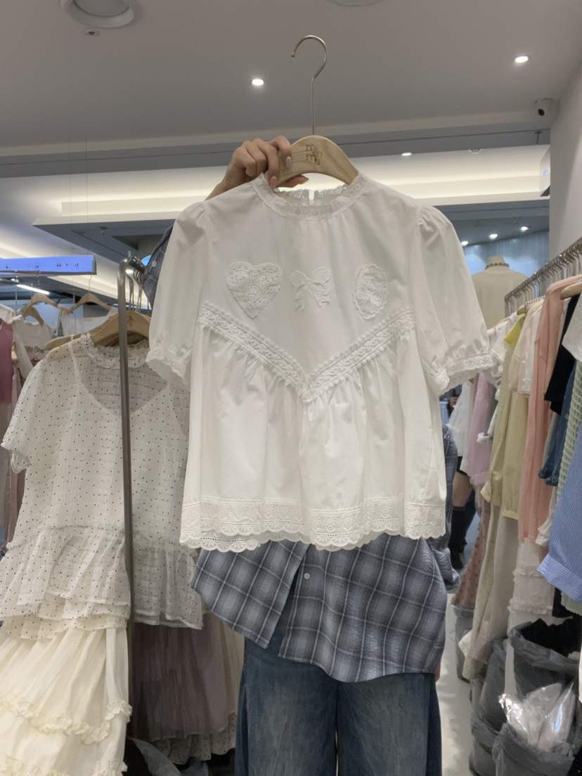MIMME東大門代購女裝新品職業25春夏休閑熱賣推薦襯衫蕾絲衫MIMME襯衫/蕾絲衫