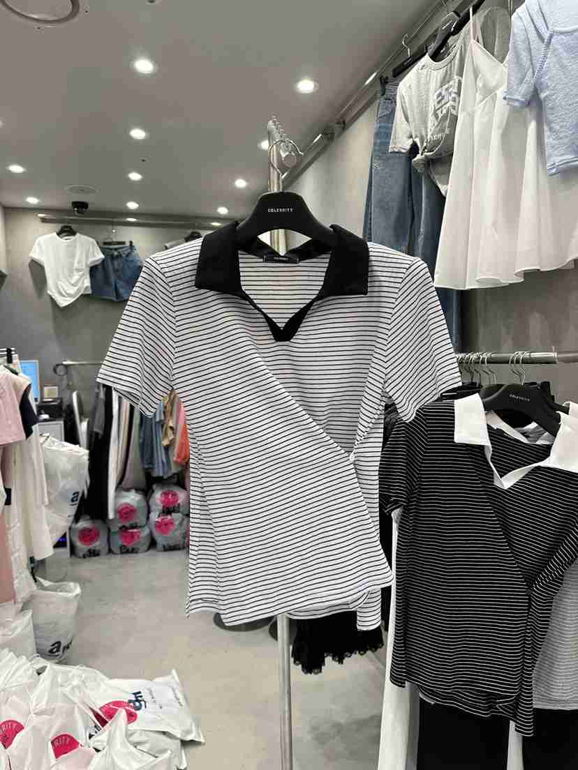 CELEBRITY-A東大門實拍女裝新款休閑25春夏推薦時尚人氣T恤CELEBRITY-AT恤