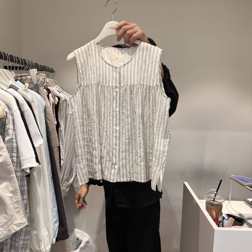 JINSIM韓國直郵女士新款休閑25春夏時尚熱賣推薦人氣真品馬甲JINSIM馬甲