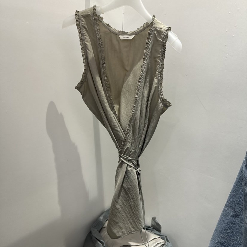 GALLERY-P東大門直郵女士新品熱賣休閑職業吊帶背心含腰繩GALLERY吊帶/背心