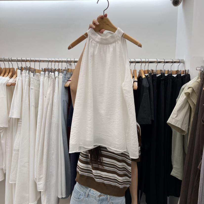 DRESS ROOM韓國直郵女裝新款職業休閑熱賣推薦吊帶背心亞麻DRESS ROOM吊帶/背心