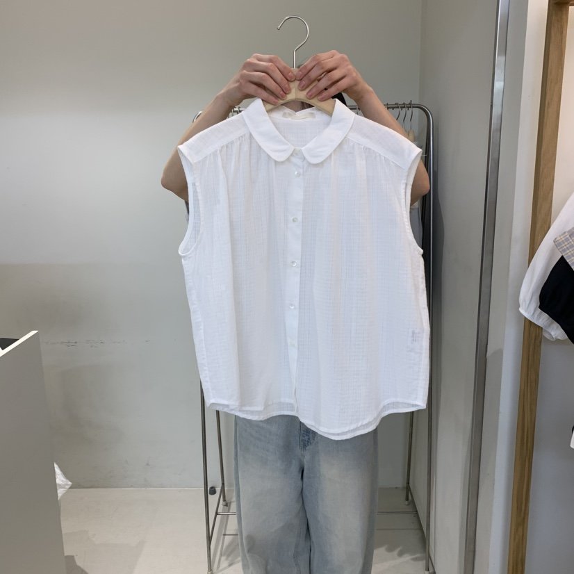 OUTRENE韓國代購女裝新款休閑25春夏推薦熱賣職業襯衫蕾絲衫OUTRENE襯衫/蕾絲衫
