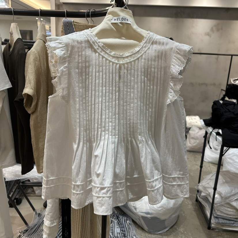 HELDER-P韓國直郵女士新品真品25春夏休閑熱賣推薦襯衫蕾絲衫HELDER襯衫/蕾絲衫