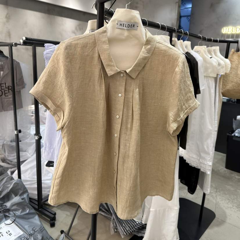 HELDER-P東大門代購女裝新品人氣職業熱賣真品襯衫蕾絲衫亞麻HELDER襯衫/蕾絲衫