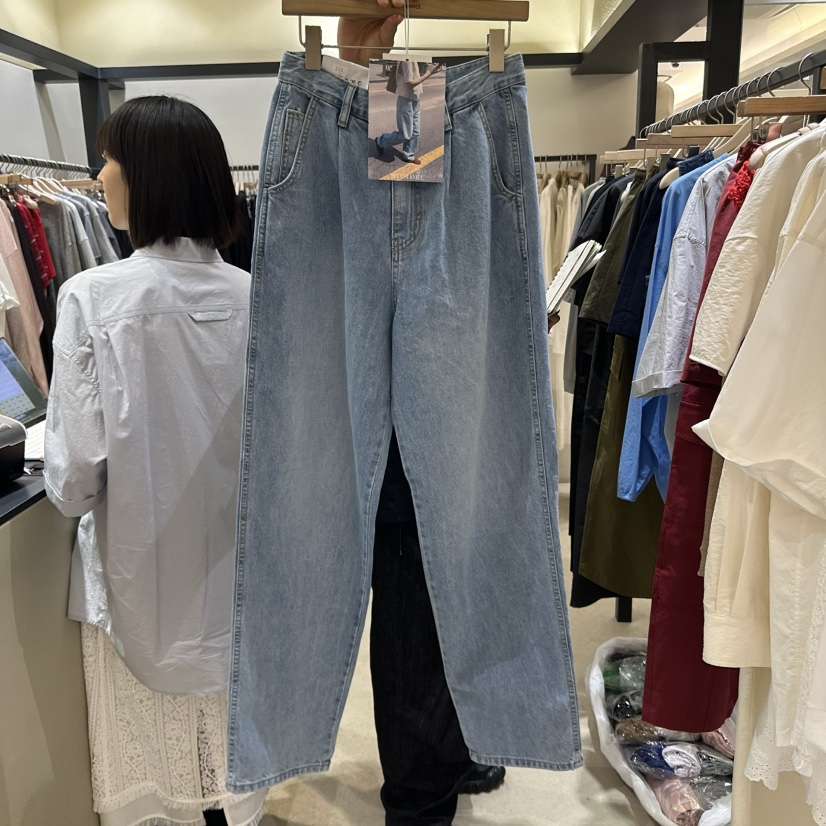 SELF SERVICE韓國代購女士新款熱賣時尚休閑25春夏職業牛仔褲SELF SERVICE牛仔褲