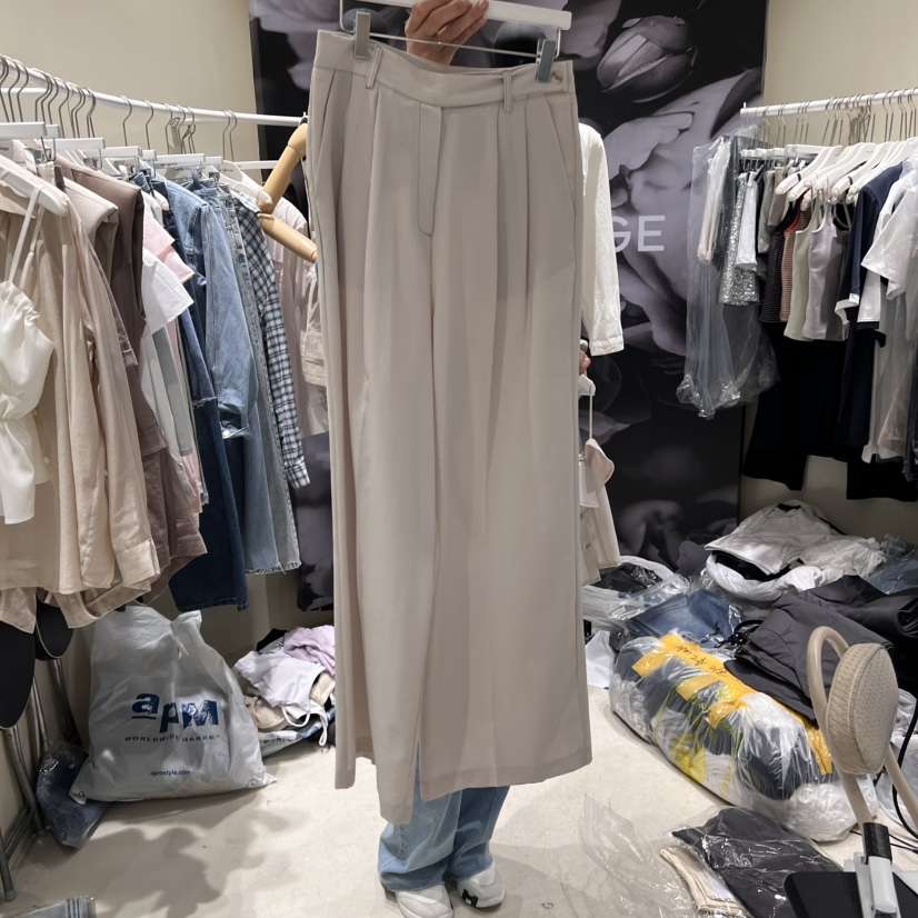 DARKBEIGE韓國直郵女士新品人氣職業25春夏真品時尚休閑休閑褲DARK BEIGE休閑褲