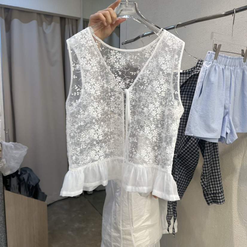 PLOVER韓國直郵女士新品25春夏熱賣人氣休閑真品推薦吊帶背心PLO_VER吊帶/背心