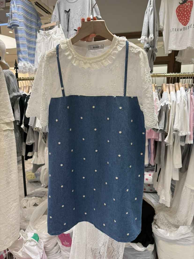BE&amp;BE東大門直郵女裝新款25春夏休閑熱賣時尚推薦連衣裙BE&be連衣裙