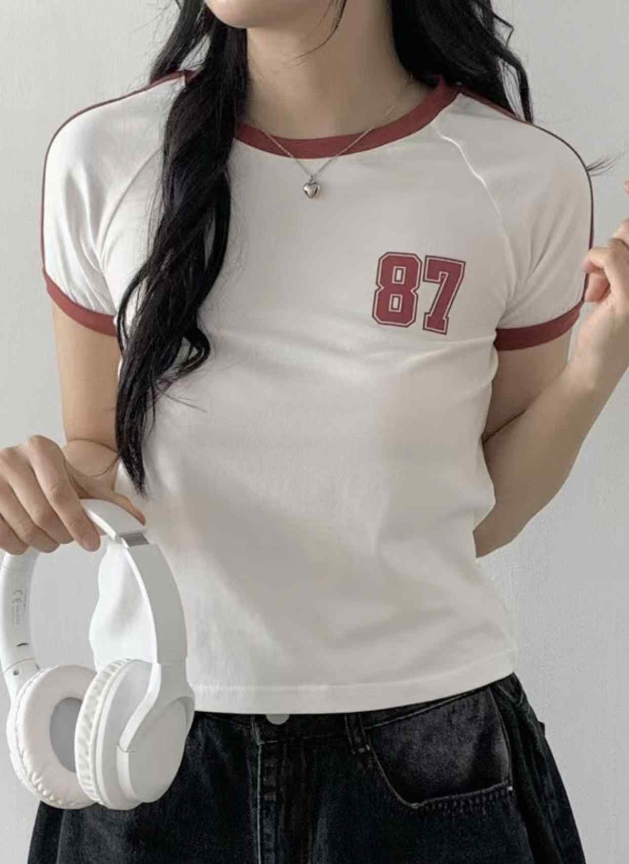 A BEL東大門實拍女裝新品25春夏職業時尚休閑真品人氣熱賣T恤A BELT恤