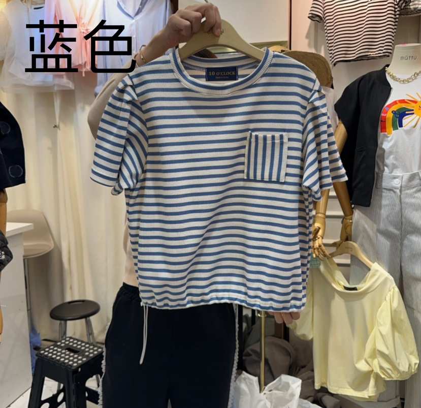 BUTTU東大門實拍女裝新款休閑時尚25春夏職業熱賣真品推薦T恤10 O CLOCK/ButtuT恤