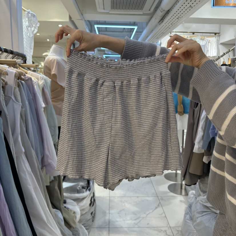 HARU韓國直郵女裝新品休閑25春夏人氣熱賣時尚推薦短褲條紋HARU短褲