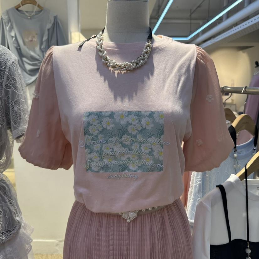 空韓國直郵女裝新款熱賣25春夏休閑時尚真品職業人氣推薦T恤BELITAT恤