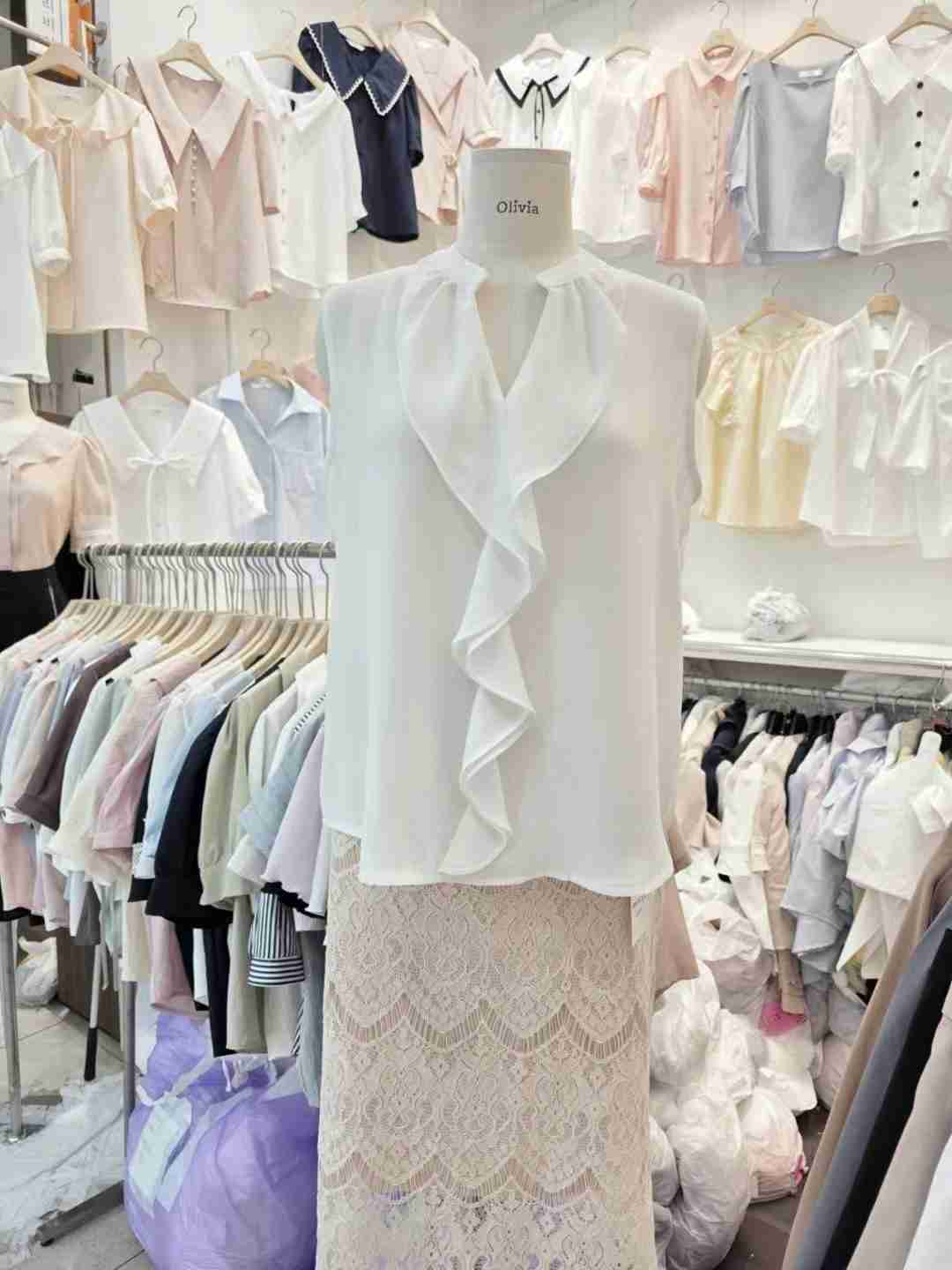 OLIVIA韓國直郵㊣女裝新款熱賣休閑推薦25春夏人氣吊帶背心OLIVIA吊帶/背心