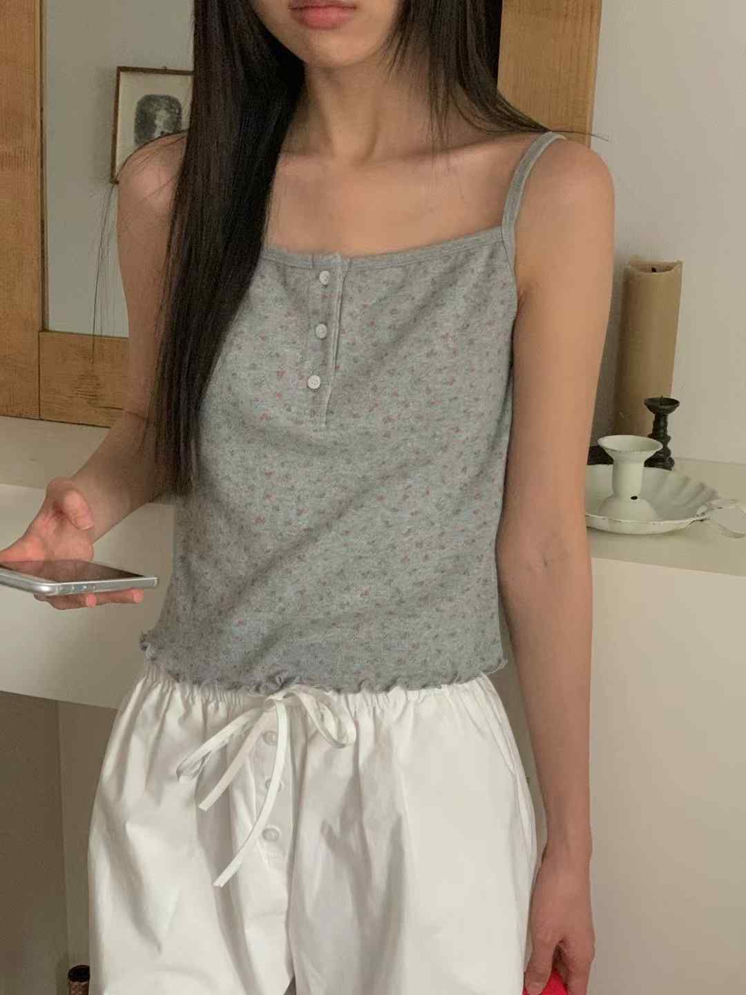 OBE直郵韓國代購㊣女裝新品人氣25春夏休閑熱賣推薦吊帶背心OBE吊帶/背心