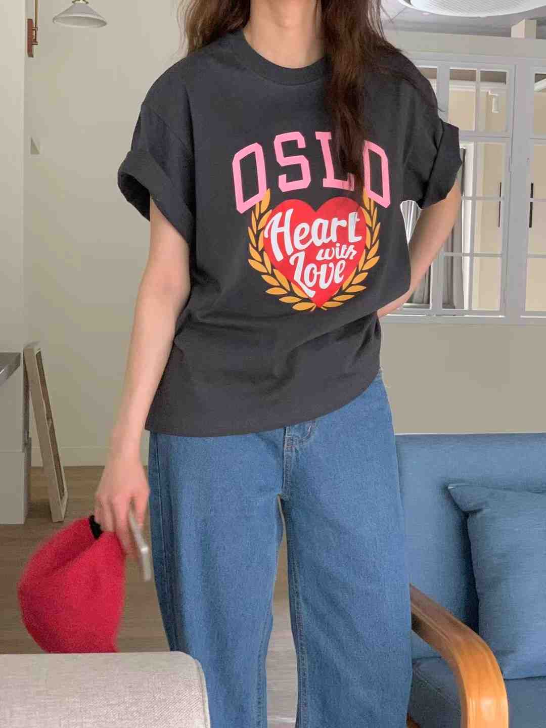 OBE直郵韓國代購㊣女裝新品休閑25春夏時尚熱賣人氣推薦T恤OBET恤