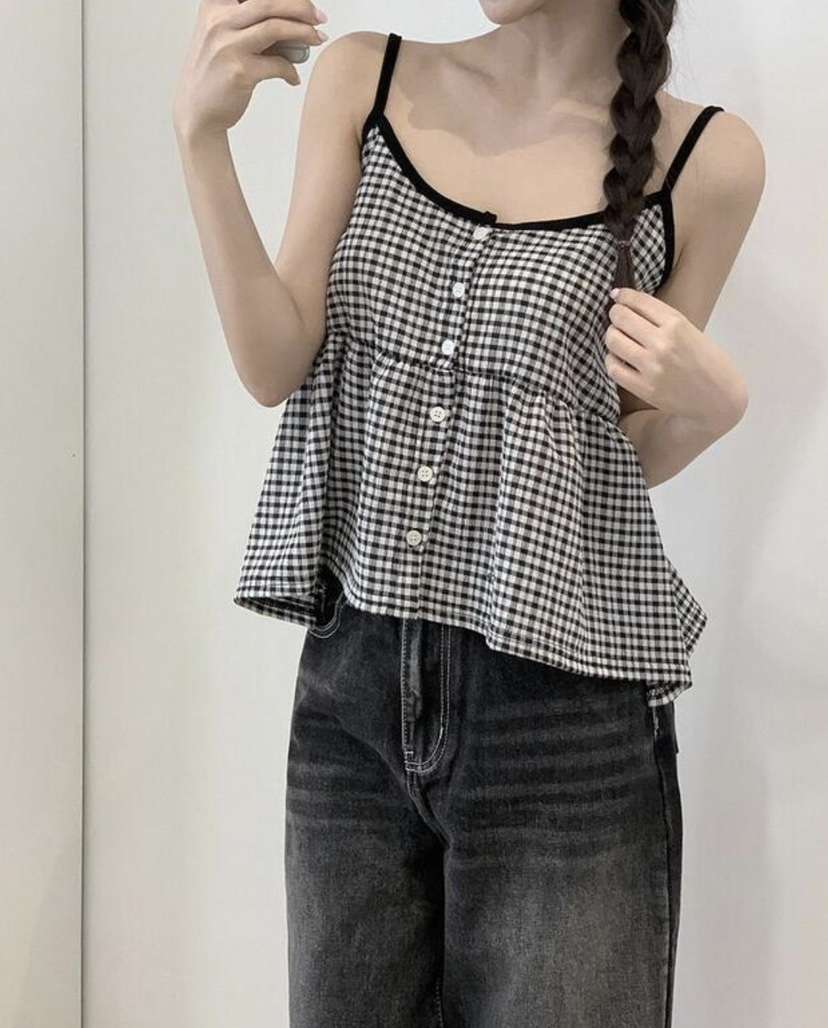 EOMPIT韓國直郵㊣東大門實拍女裝新款熱賣人氣休閑吊帶背心EOMPIT吊帶/背心