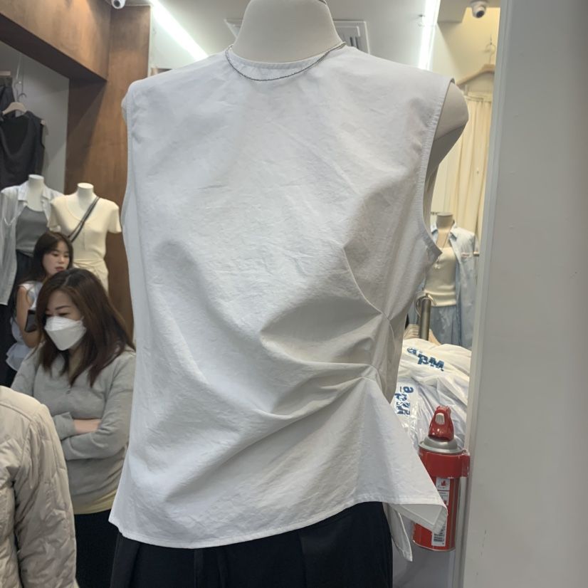 FORTH韓國直郵㊣東大門實拍女裝新款人氣熱賣25春夏吊帶背心褶皺FORTH吊帶/背心