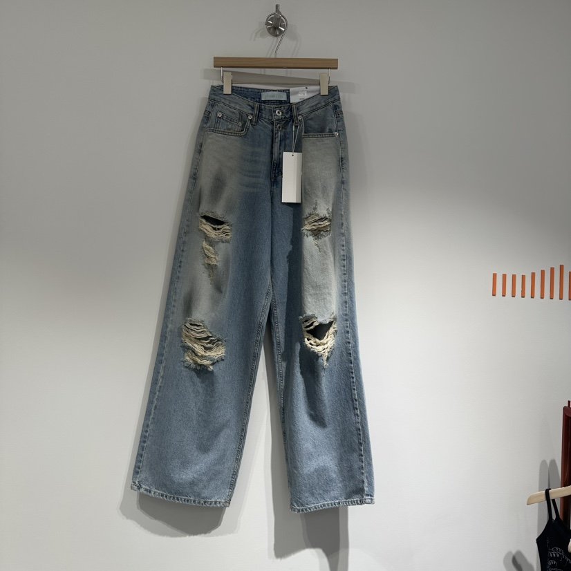 GRAYMELLOW韓國㊣直郵東大門代購女裝新款休閑時尚推薦牛仔褲GRAYMELLOW牛仔褲