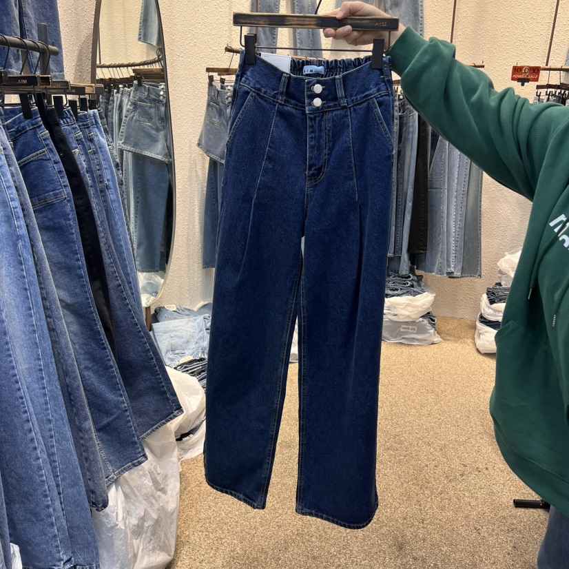 AIM韓國直郵㊣東大門實拍女裝新品人氣時尚25春夏推薦牛仔褲AIM牛仔褲