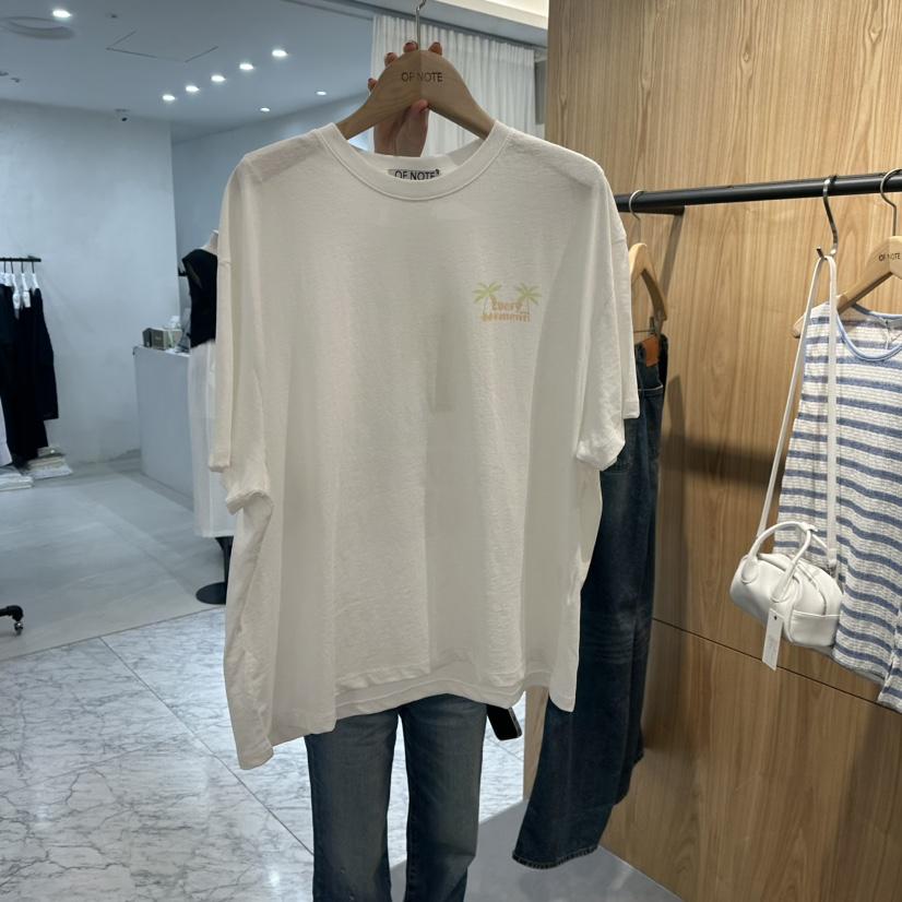 STAYFELT/OF NOTE韓國直郵㊣東大門實拍女裝新款推薦休閑T恤OF NOTE/STAYFELTT恤