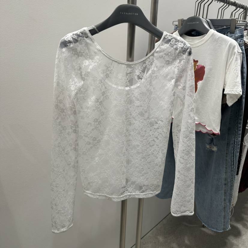 TARABY MOTION直郵韓國代購㊣女裝新款熱賣時尚襯衫蕾絲衫TARABY MOTION襯衫/蕾絲衫