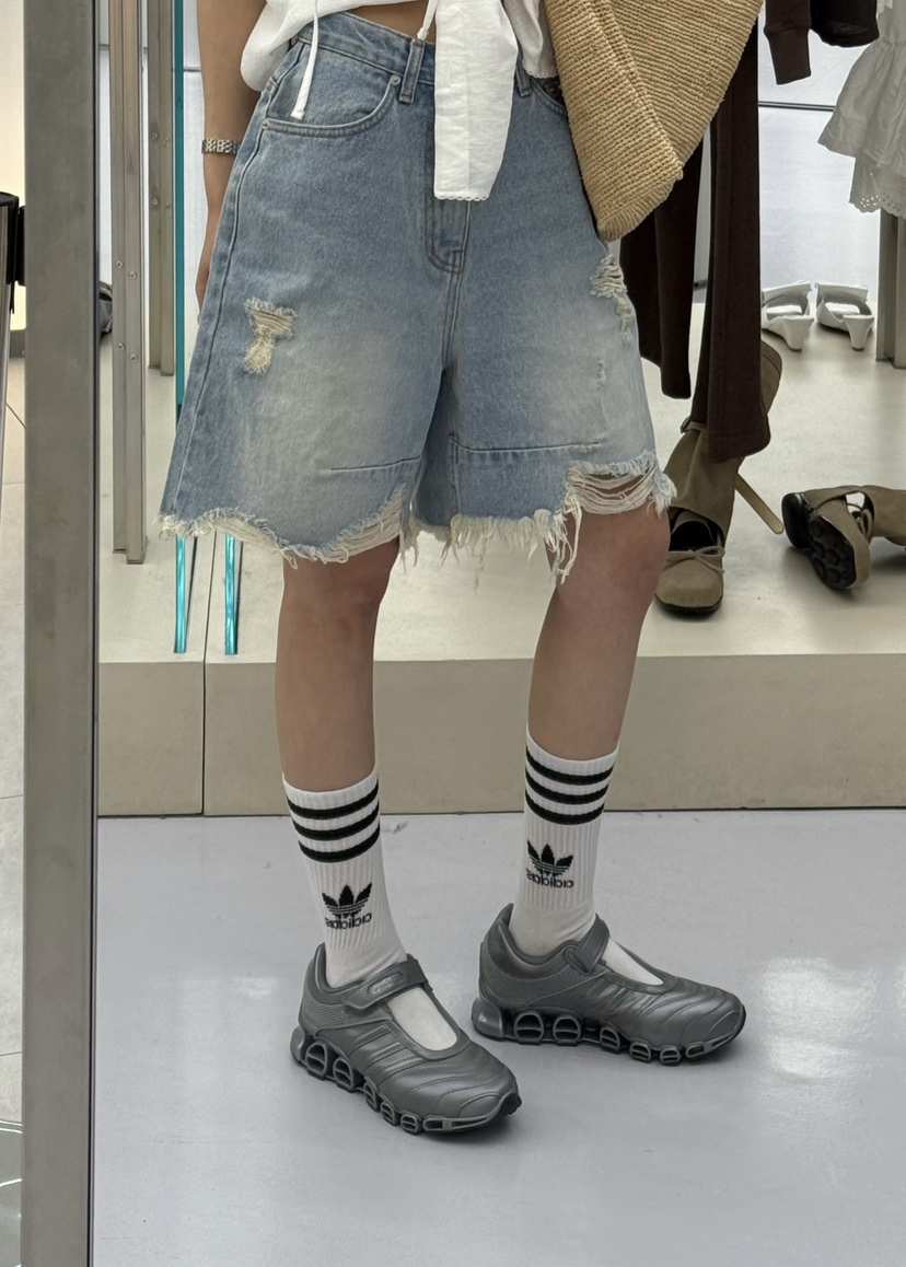 ZEROZERO韓國直郵㊣東大門實拍女裝新品人氣休閑時尚短褲復古ZEROZERO短褲