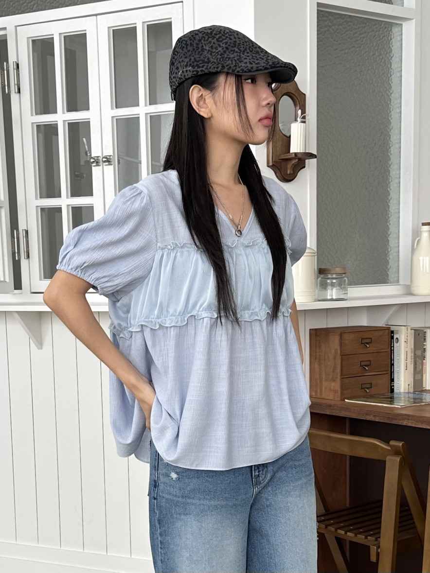 I MFACT韓國直郵㊣女裝新款人氣熱賣推薦時尚25春夏襯衫蕾絲衫I MFACT襯衫/蕾絲衫