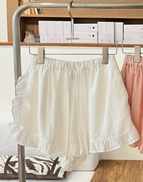 ZEROZERO韓國㊣直郵東大門代購女裝新品人氣推薦短褲荷葉邊ZEROZERO短褲