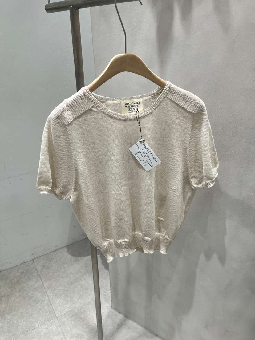 EVERCOMMERCE METICULOUSLY DESIGNED直郵韓國代購㊣女裝新款25春夏針織衫EVERCOMMERCE METICULOUSLY DESIGNED針織衫