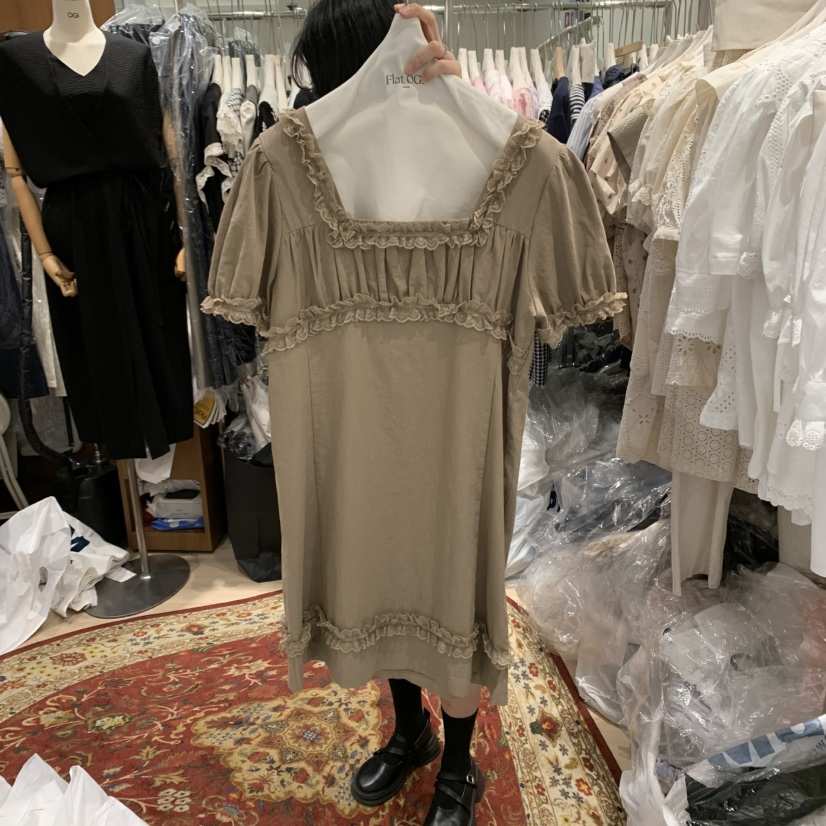 OGI韓國直郵㊣女裝新品時尚推薦25春夏人氣熱賣休閑連衣裙FLat OGI連衣裙