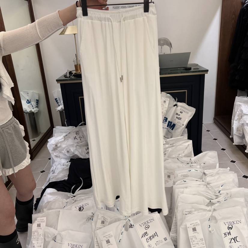 VIRKIN韓國直郵㊣東大門實拍女裝新品時尚25春夏推薦休閑褲VIRKIN休閑褲