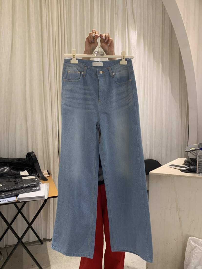 PAPERMOON直郵韓國代購㊣女裝新品時尚休閑熱賣25春夏牛仔褲paper moon牛仔褲