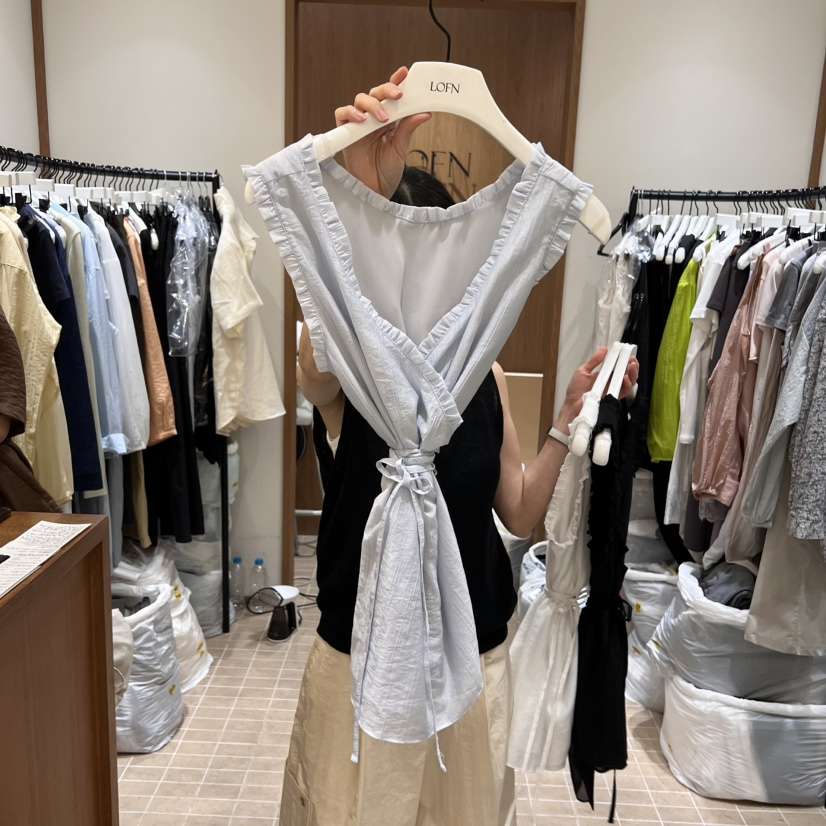 LOFN韓國直郵㊣女裝新品人氣熱賣25春夏推薦休閑時尚吊帶背心LOFN吊帶/背心