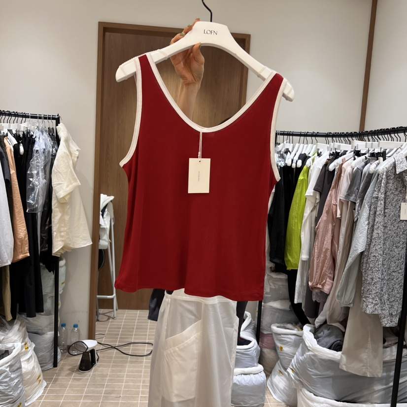 LOFN直郵韓國代購㊣女裝新品25春夏推薦熱賣時尚吊帶背心絲綢LOFN吊帶/背心