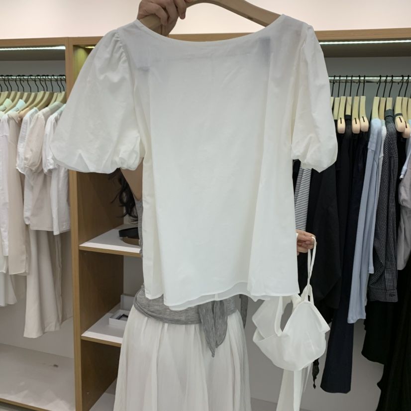 ALOT直郵韓國代購㊣女裝新款熱賣時尚人氣休閑25春夏襯衫蕾絲衫A LOT襯衫/蕾絲衫