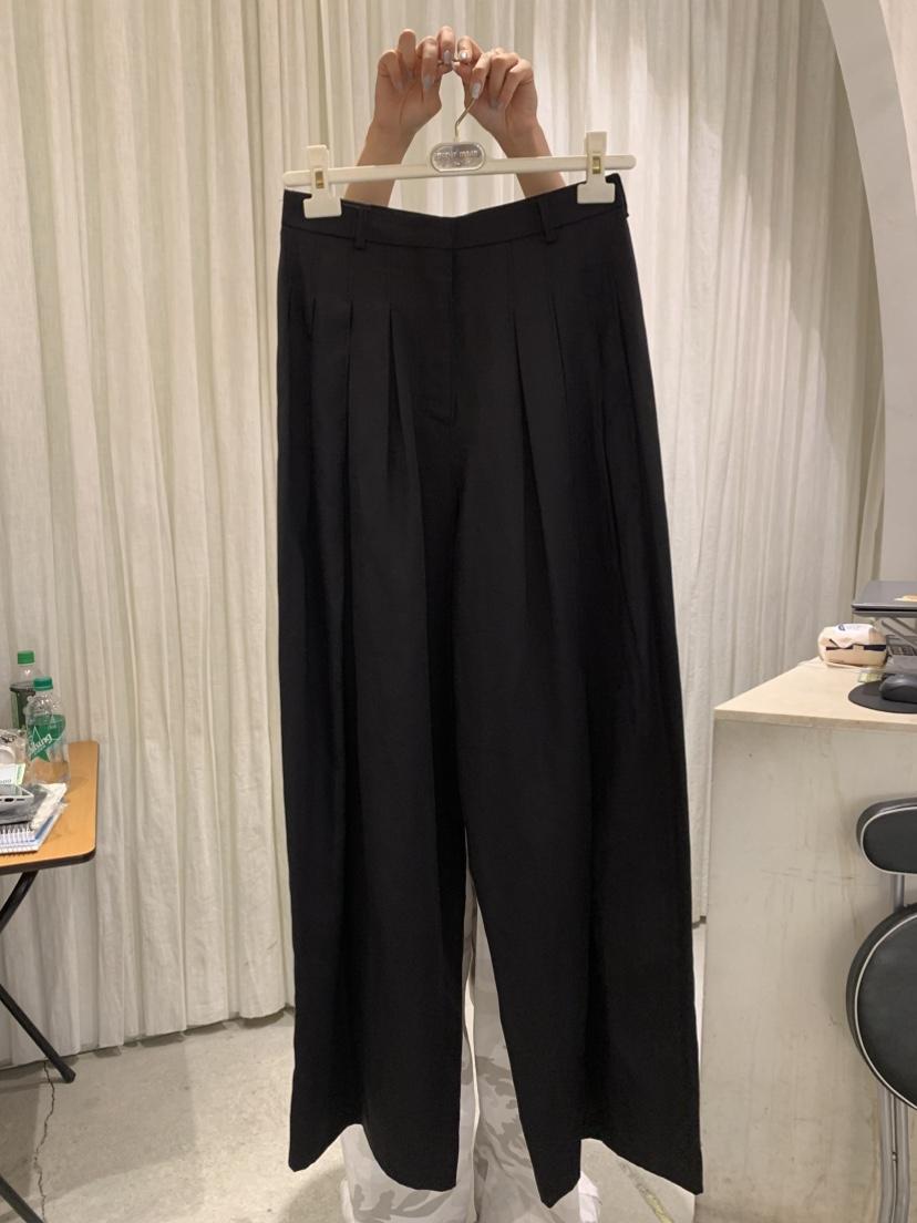 PAPERMOON直郵韓國代購㊣女裝新品25春夏推薦休閑休閑褲亞麻paper moon休閑褲