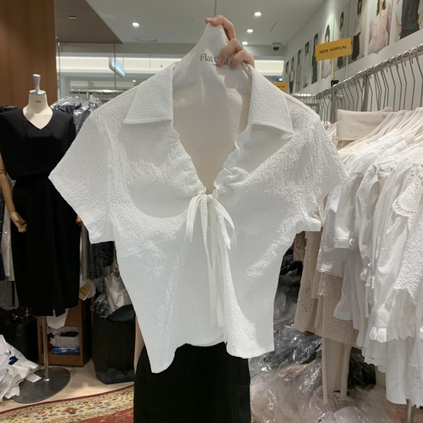 OGI韓國㊣直郵東大門代購女裝新品25春夏人氣熱賣襯衫蕾絲衫FLat OGI襯衫/蕾絲衫