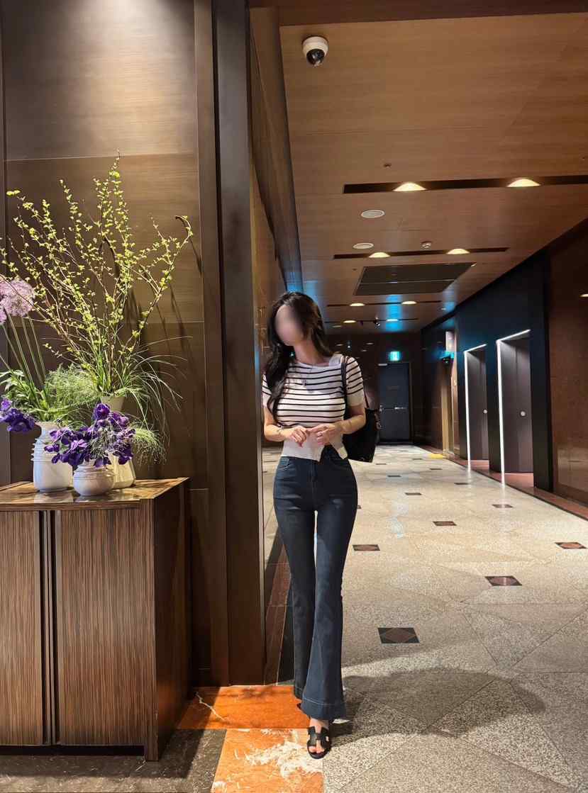 LAFFINE-P直郵韓國代購㊣女裝新款人氣時尚熱賣推薦牛仔褲LAFFINE-P牛仔褲