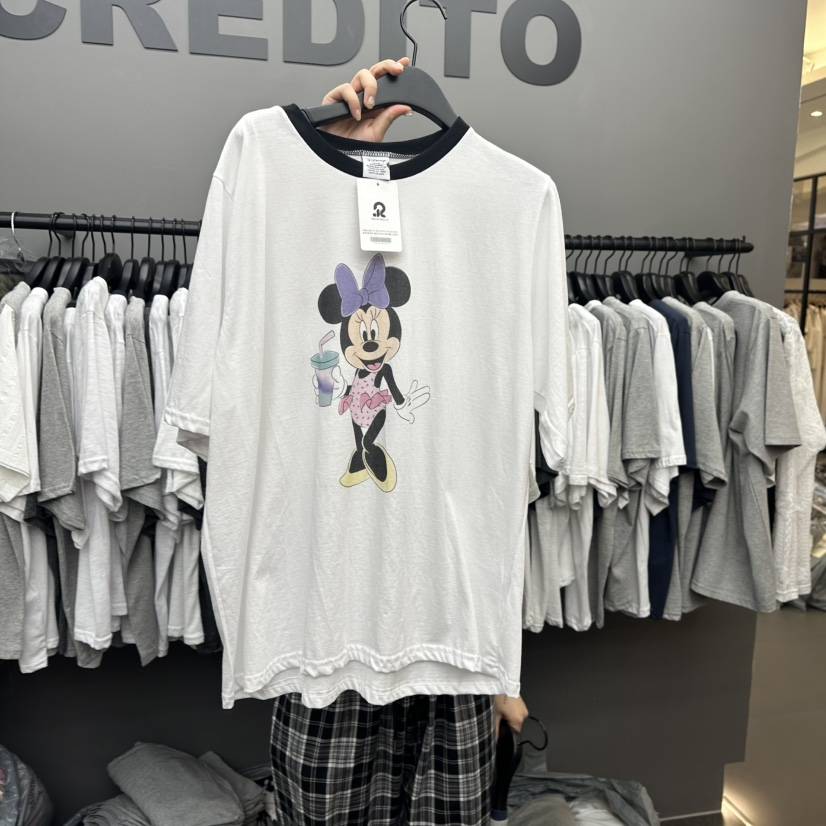 CREDITO韓國直郵㊣東大門實拍女裝新品25春夏時尚熱賣人氣T恤CREDITOT恤