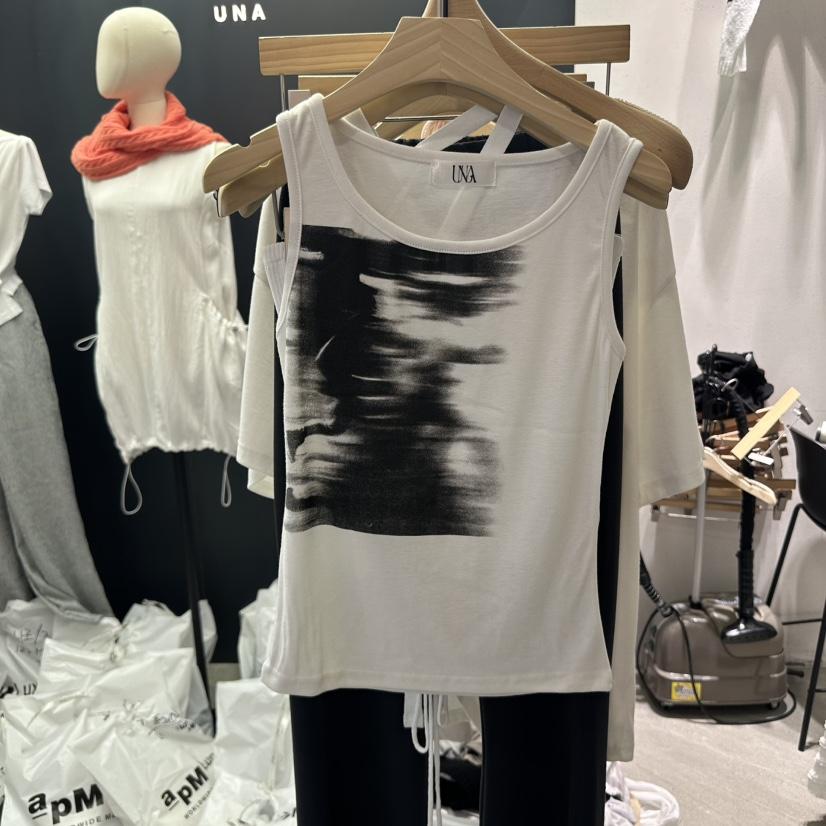 UNA/THE MAY韓國直郵㊣女裝新品熱賣推薦25春夏休閑吊帶背心THEMAY/UNA吊帶/背心