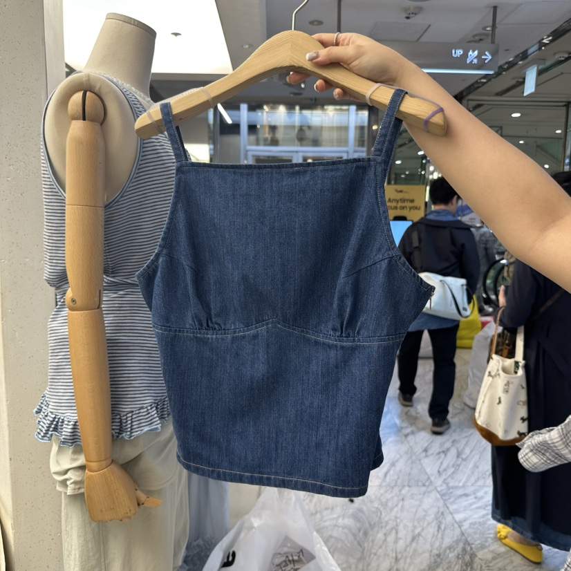 FOUNDATION韓國㊣直郵東大門代購女裝新款熱賣25春夏吊帶背心FOUNDATION吊帶/背心