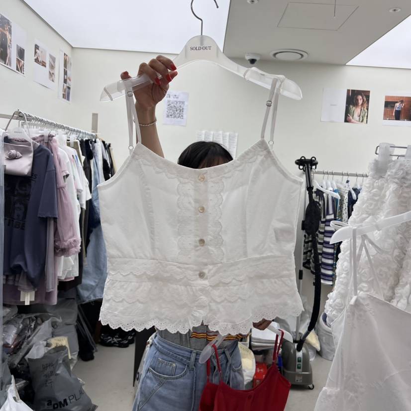 SOLD OUT韓國直郵㊣女裝新品熱賣休閑25春夏推薦時尚吊帶背心SOLD OUT吊帶/背心