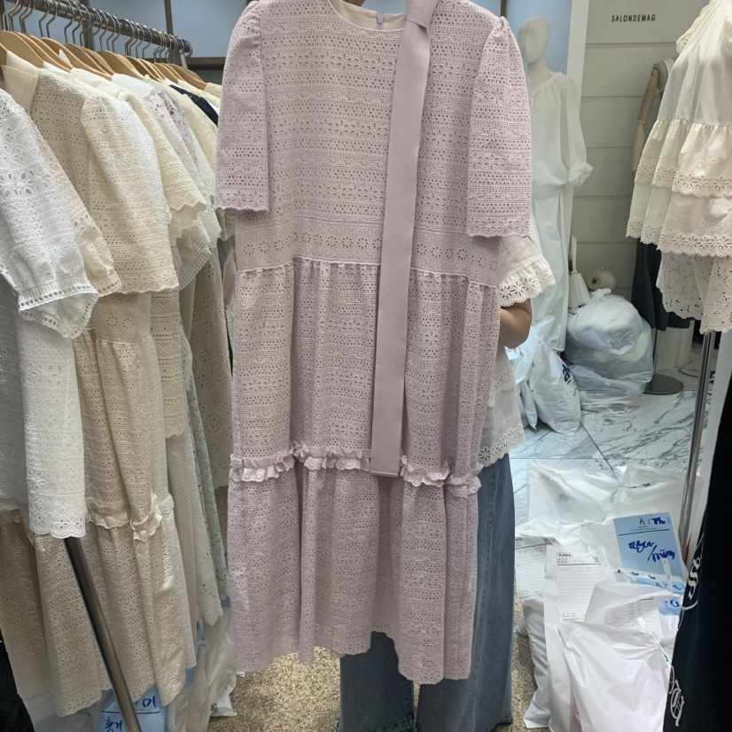 A韓國㊣直郵東大門代購女裝新款熱賣人氣時尚休閑連衣裙含腰帶A STORE連衣裙